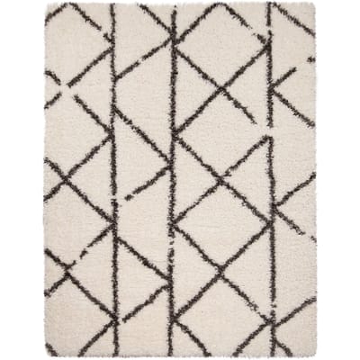 Hoogpolig tapijt Mahara beige 120x160 cm