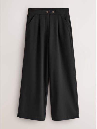 Next - Meisjes - Schoolbroek met wijde pijpen voor oudere kinderen - Zwart