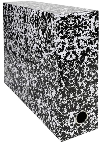 Set van 5 Annonay transportdozen met textuurpapier - A4 formaat - 90 mm rug - Diverse kleuren
