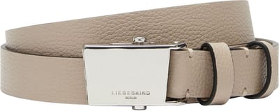 LIEBESKIND BERLIN Leren Riem Tailleband Chudy Small Pebble Belt S 2,5 CM W110 Stone Beige