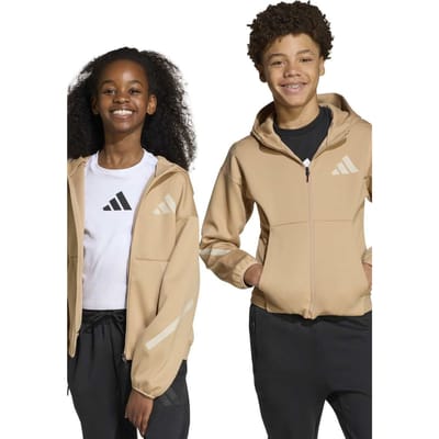 Adidas Unisex Sportswear Z.n.e. Full Zip Hoodie Warm Sandstone Größe: 164 | Jacken Outlet | Unisex | Braun