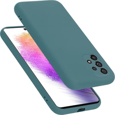 Cadorabo Hoesje geschikt voor Samsung Galaxy A73 5G in LIQUID GROEN - Beschermhoes gemaakt van flexibel TPU silicone Case Cover