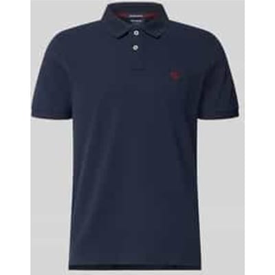 regular fit poloshirt met labelstitching