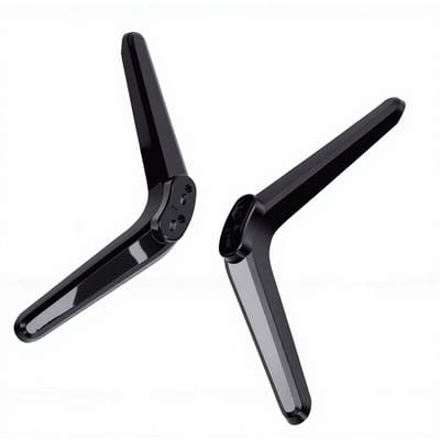 1 Paar TV-Poten Modern Minimalistisch Plastic TV-Standaard Vervangende Poten voor 40 tot 43 Inch TV's Zwart