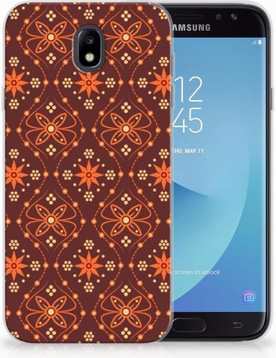 Samsung Galaxy J7 2017 | J7 Pro TPU bumper Batik Brown