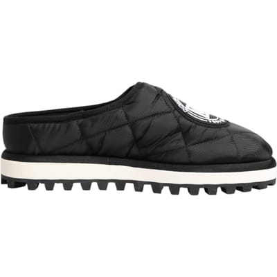 Dolce & Gabbana Zwarte Nylon Lage Slip-On Sneakerschoenen