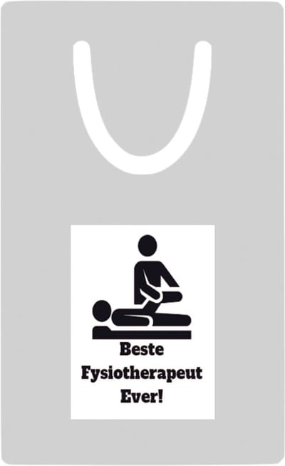 Hacebo® - Beste fysiotherapeut metalen boekenlegger - Beste fysiotherapeut - therapeut - cadeau Bladwijzer boekenleggers - 7.6 cm x 5cm