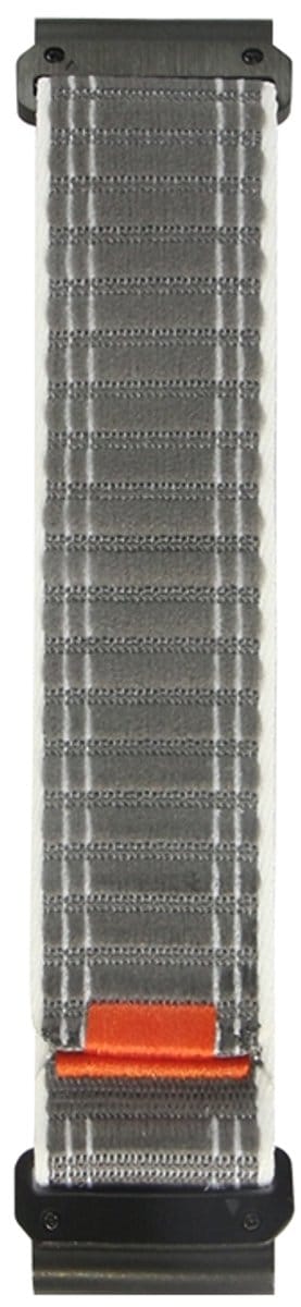 Nylon bandje - geschikt voor Garmin Fenix 5 (PLUS) / 6 (Pro) / 7 (Pro) / 8 (47 mm) / E (47 mm) / Epix (Pro) (2) 47 mm / Approach S60/S62/S70 47 mm / MARQ / Instinct 1/2/3 (45mm) - grijs