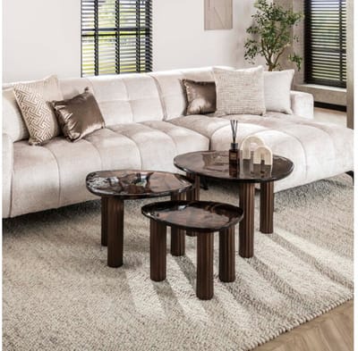 Salontafel S Eclips - Koper antiek finish