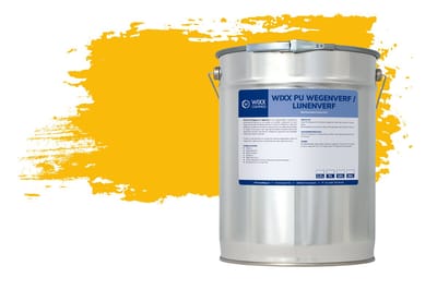 Wixx PU Wegenverf Lijnenverf - 2.5L - RAL 1023 | Verkeersgeel