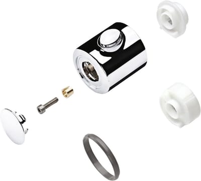 Thermostaat Handvat - Reserve Onderdeel - Badkamer Reparatie - Traditionele Stijl - 5 cm Diep - Chroom