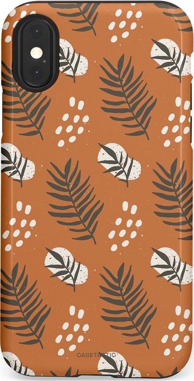 Casetastic Hoesje Geschikt voor Apple iPhone X/Xs - Stijlvolle Beschermende Duo-layer Case - Rustiek ritme
