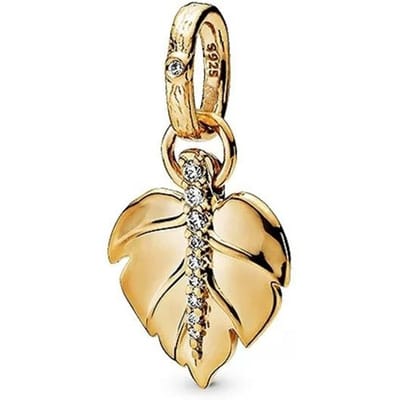 Nieuwe Sprankelende Gouden Poolster Liefdesbrief Oneindigheidsknoop Bloeiende Roos Clip Bedels Kralen Passend op Originele Armband Doe-het-zelf Sieraden Cadeaus beige