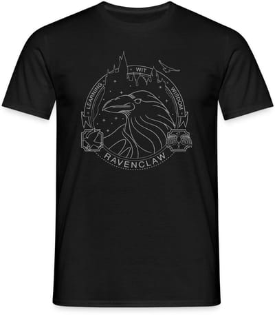 Harry Potter Ravenklauw Lineart T-Shirt Heren