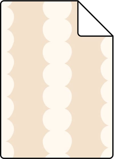 Proefstaal ESTAhome behang grafische print beige - 26.5 x 21 cm - 131742-S