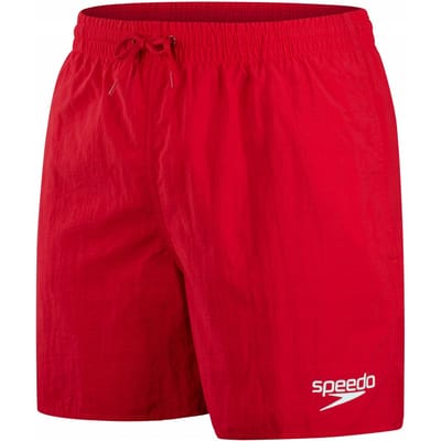 Speedo Eco Essentials 16+Sizes Watershort Zwembroek Heren Grote Maten - Zwemshort Mannen tot 5XL - Met Binnenbroekje - Trekkoord in de Taille - Zijzakken met Afvoer - 100% Gerecycled Nylon - Rood - Maat 4XL