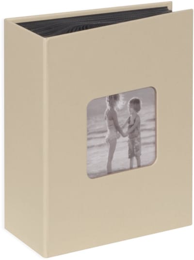 Fotoalbum insteek - SecaDesign Vita - 100 foto's 10x15 cm - Beige / Zandkleur - Linnenstructuur