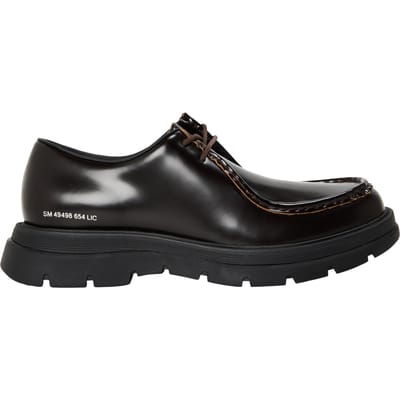 Steve Madden Heren Reice leren muiltjes zonder achterkant (Bruin)