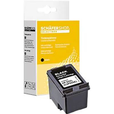 Schäfer Shop Select inktpatroon, vervangt HP 62 XL (C2P05AE), enkele verpakking, zwart