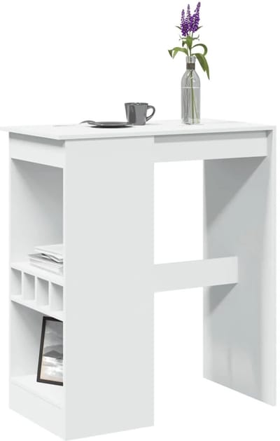 Bartafel keuken - Bartafel Set - Barkruk - Barstoel - Keukenstoel - Voetsteun - Wit