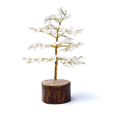 Edelsteenboom bergkristal 18cm