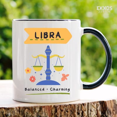 Weegschaal Mok | Sterrenbeelden | Mok met tekst | Grappige mok | Verjaardag cadeau | Cadeau voor man | Cadeau voor vrouw | Cadeau voor haar | Cadeau voor hem | Grappige cadeau | Thee glazen | Valentijn cadeautjes | Koffiekopjes