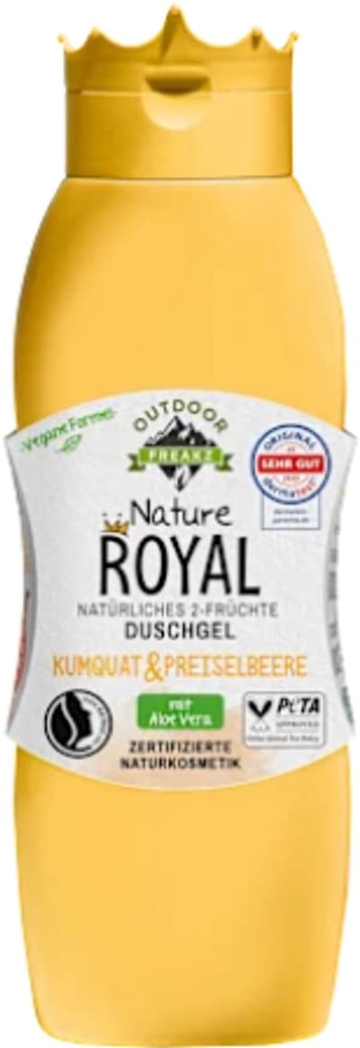 Outdoor Freakz Douchegel - Nature Royal | 1x 300ml - Kumquat & Veenbes | Natuurlijke Douchegel met verkwikkende geur