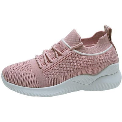 Chaussures pour femmes Chaussures de sport Chaussures décontractées confortables Chaussures pour femmes en maille tissée respirante 40 rose