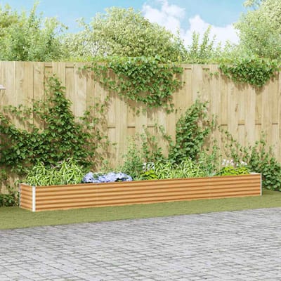 vidaXL - Verhoogde - plantenbak - Lichtbruin - 390 - x - 50 - x - 36 - cm