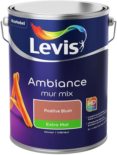 Levis - Ambiance Mur Extra Mat Mix - Positive Blush - Mengverf - 5 L