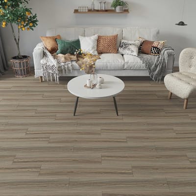 Houtlook PVC Vloerbedekking 90 cm x 15 cm - Zelfklevende Vinyl Tegels voor Keuken en Badkamer