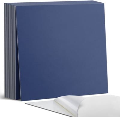 Coloray Plaktegels - Marine Zelfklevende Tegels - 20 cm x 20 cm - Marine Plaktegels - 20 stuks - Vierkant PVC Tegels - Plaktegels Badkamer - Plaktegels Vloer - Vinyl Tegels Zelfklevend - Wandtegel Zelfklevend