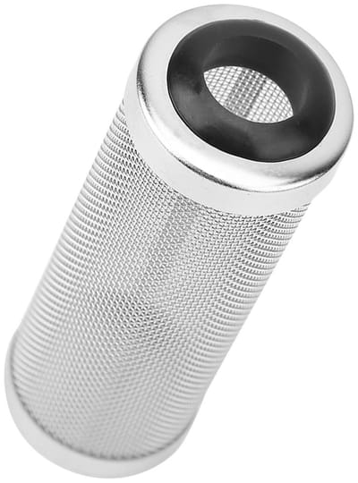 Dailygoods- Aquariumgaasfilter Roestvrij staal - Filtercilinder - Gaasfilternet - Bescherming Garnalenvis - Klein/Groot - Binnendiameter 12/16 mm - Aquariumfilter