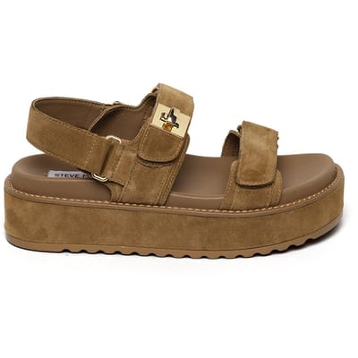 Steve Madden Bigmona Sandals Tan Suede Taglia: 42 | Infradito Outlet | Donna | Marrone