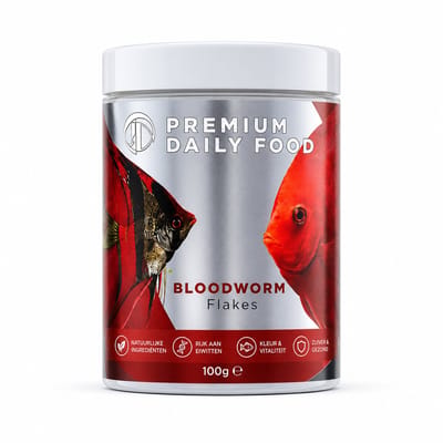 Premium Daily Food - Bloodworm Flakes 100 gram