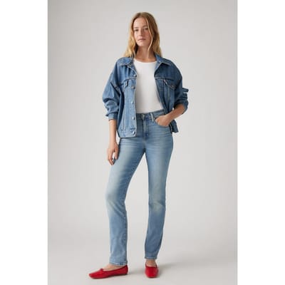 Levi's 724™ High Rise Straight Jeans Size: W27L32 | Straight Pants Outlet | Dames | Blauw