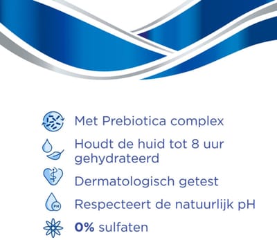 Unicura Moisturizing Handzeep Prebiotica - 6 x 250 ml - Voordeelverpakking