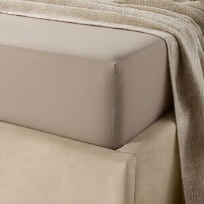 Katoen Satijn Hoeslaken 900x200 – 30 cm Hoek – 100% Katoen – Taupe – Y-NOT