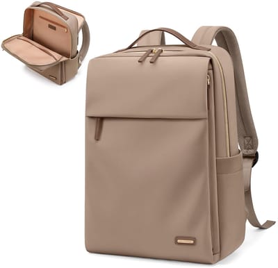 Dailygoods- Reisrugzak goedgekeurd door luchtvaartmaatschappij - Ruime binnenruimte - Laptopvak tot 39,6 cm - Multifunctionele casual rugzak - 3 voorvakken met ritssluiting - Praktische zijvakken voor waterflessen