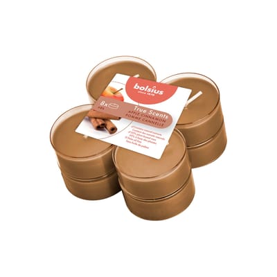 Bolsius Maxi Geur Theelichten Appel & Kaneel - 8 Stuks
