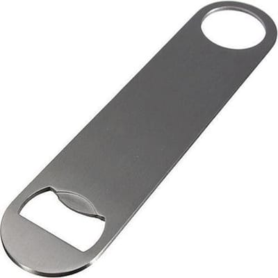 RVS Flesopener - Bieropener - Compact -13x3 cm
