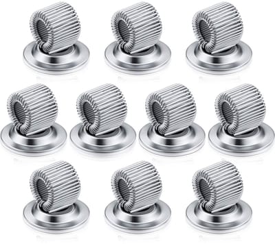 Dailygoods- Penhouder zelfklevend 10 stuks - Penhouder voor koelkast - Penhouder voor whiteboard - Penhouder voor bulletin board - Penhouder mangaan staal - Duurzaam en flexibel - Magnetische Penhouder