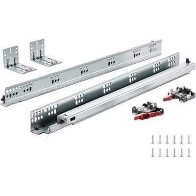VEVOR 10 paar 533,4 mm ladegeleiders met bodemmontage en zijmontage, volledig kogelgelagerde stalen verlengrail, kastgeleiders met vergrendelingsmechanisme, 100 lbs