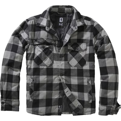 Brandit Flannel Heren Tussenseizoensjas - zwart - S