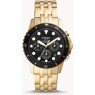 Fossil Heren Quartz Roestvrij Staal Driewijzer Horloge Roestvrij Staal Kast/Krasbestendig Glas FS5836 black