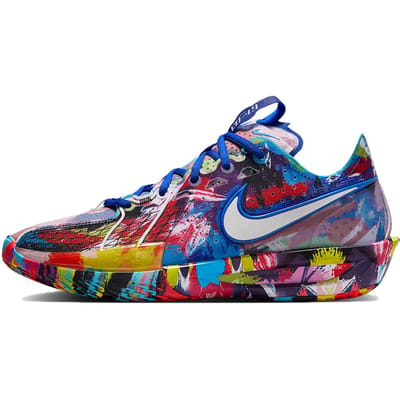 Jewell Loyd x Nike Air Zoom GT Cut 3 EP Paint Unisex Sneakers Meerkleurig Wit Baltisch-Blauw IF2522-100 44.5 blue