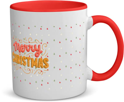 Akyol - kerst merry christmas koffiemok - theemok - rood - Kerstmis - kerst beker - winter - kerst - christmas - kerst cadeau - 350 ML inhoud
