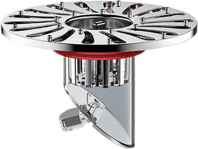 Douche Afvoer - Vloerput Bodem - Geur Vrij Houden - Automatisch Sluitend - 32-43 mm - Zilver