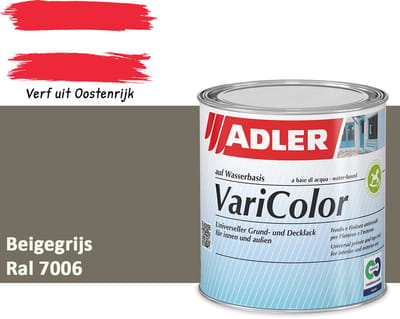 ADLER Varicolor Lakverf RAL 7006 – Beigegrijs 375 ml – 2-in-1 Houtverf, Metaalverf en Kunststof Lak voor Binnen & Buiten