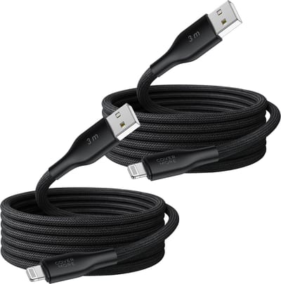 Usb kabels geschikt voor iPhone en iPad - 3 meter - Lange oplaadkabel - Geschikt voor usb naar Lightning - Oplader 14, 13, 12, 11, x, 8, 7 plus air pro max